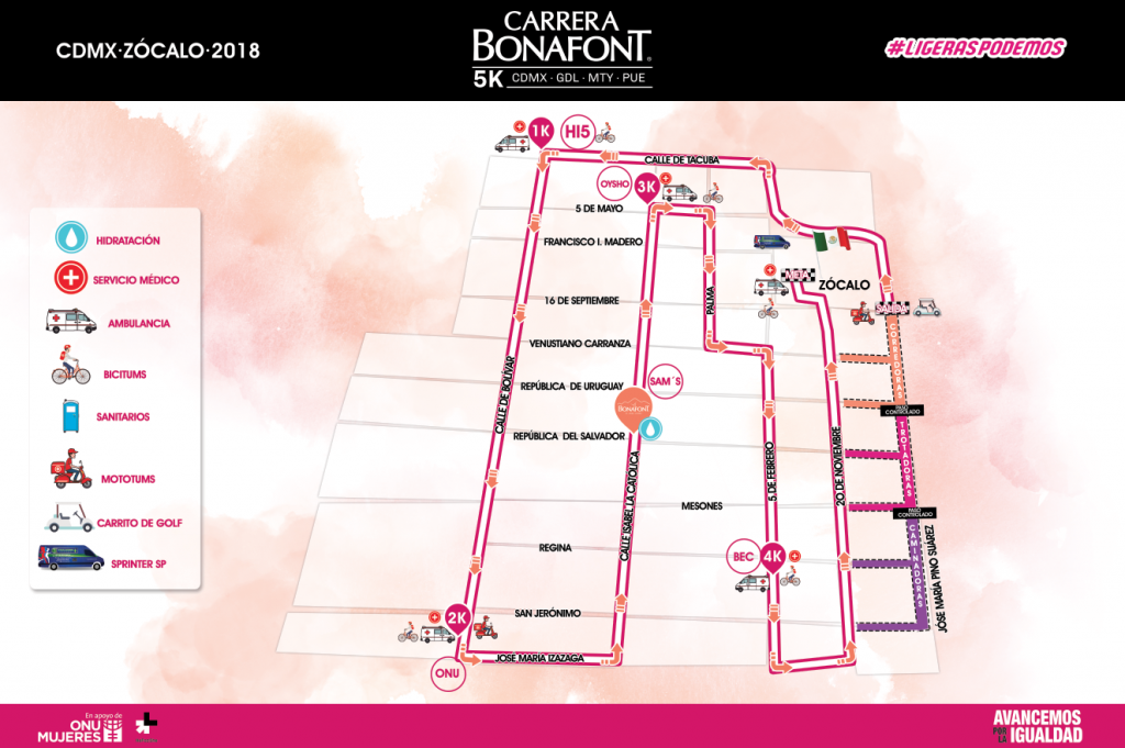 ruta Carrera Bonafont 2018 cdmx
