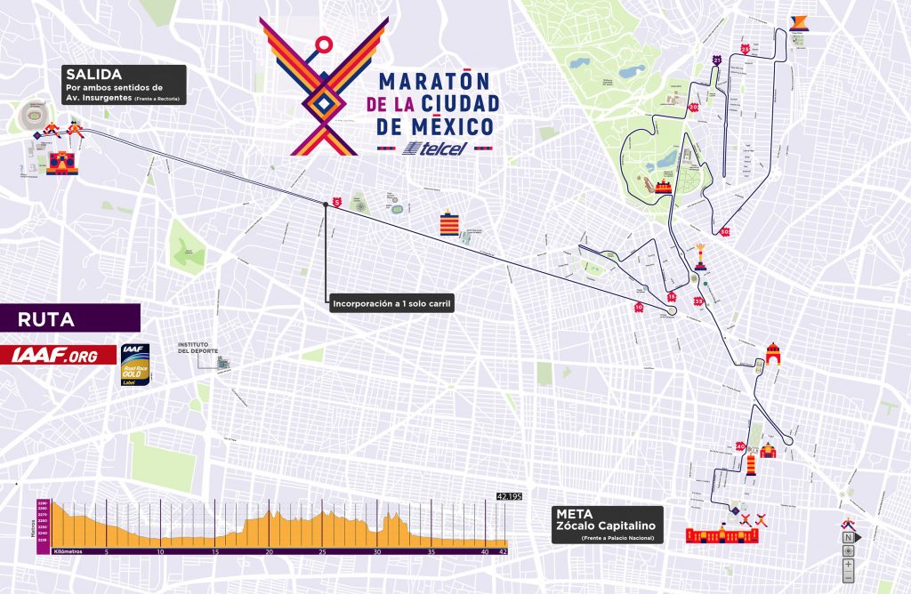 ruta maraton cdmx 2019